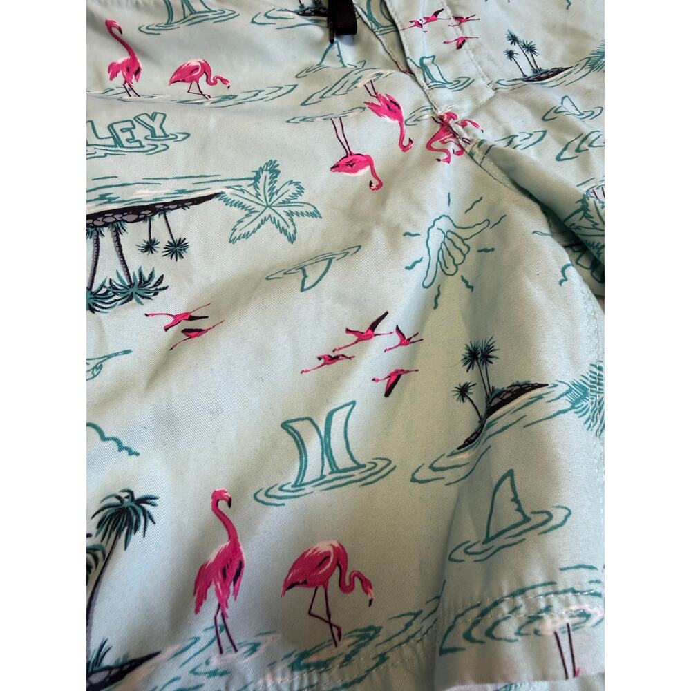 Hurley pink flamingo swim shorts youth size 5 - Picture 4 of 6